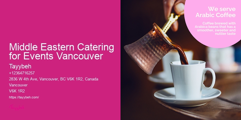 Middle Eastern Catering for Events Vancouver Wedding Catering Services