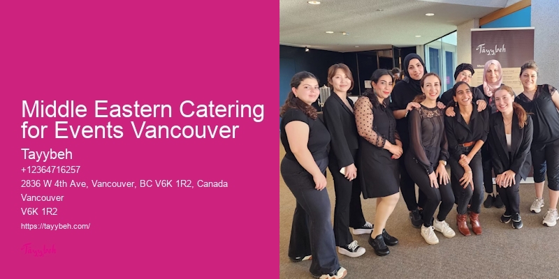 Custom Lunch Catering Middle Eastern Catering for Events Vancouver