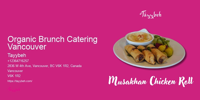 Gourmet Breakfast Catering Organic Brunch Catering Vancouver