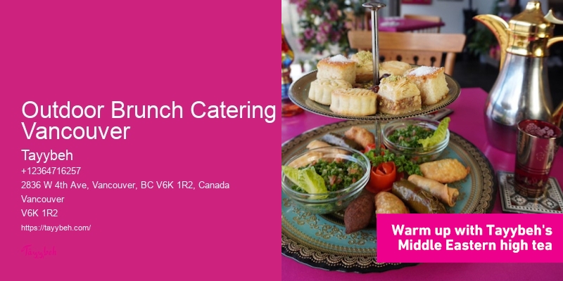 Outdoor Brunch Catering Vancouver