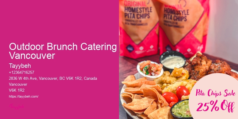 Affordable Lunch Catering Outdoor Brunch Catering Vancouver