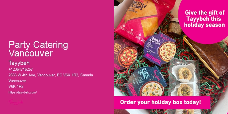 Party Catering Vancouver Catering for Weddings