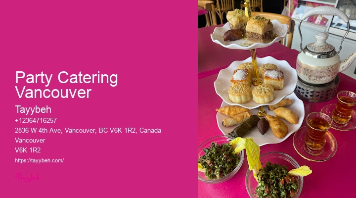 Healthy Syrian Food Party Catering Vancouver