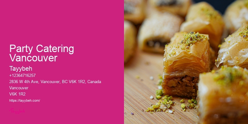 Custom Wedding Catering Party Catering Vancouver