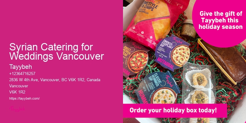 Brunch Buffet Catering Syrian Catering for Weddings Vancouver