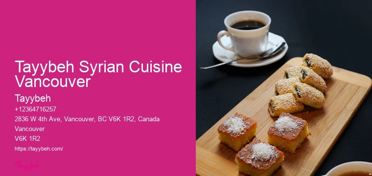 Tayybeh Syrian Cuisine Vancouver Halal BBQ Catering