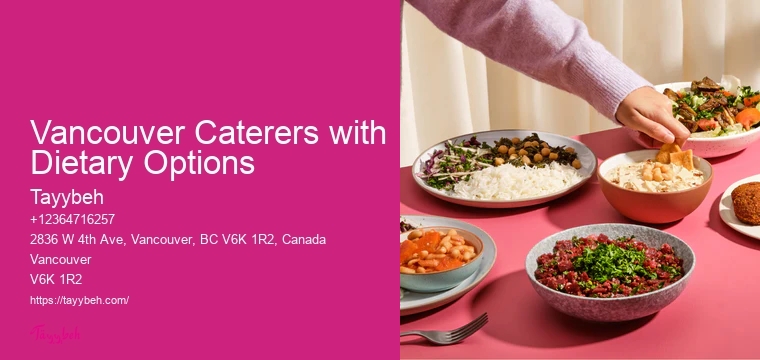 Seasonal Lunch Catering Vancouver Caterers with Dietary Options