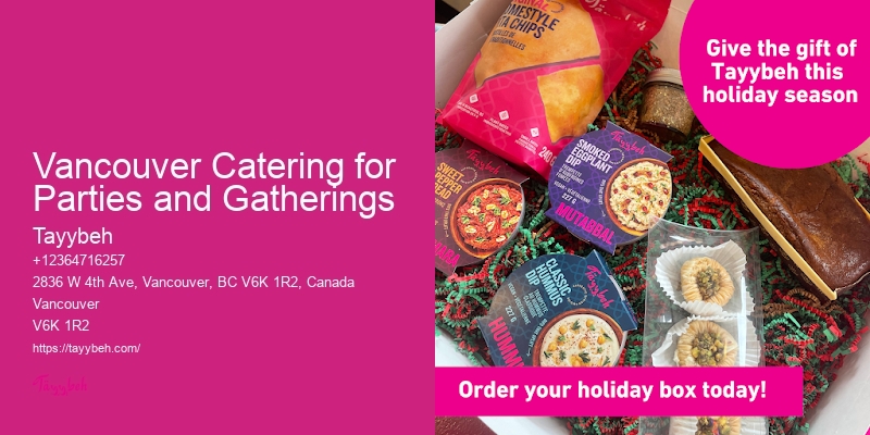 Vancouver Catering for Parties and Gatherings