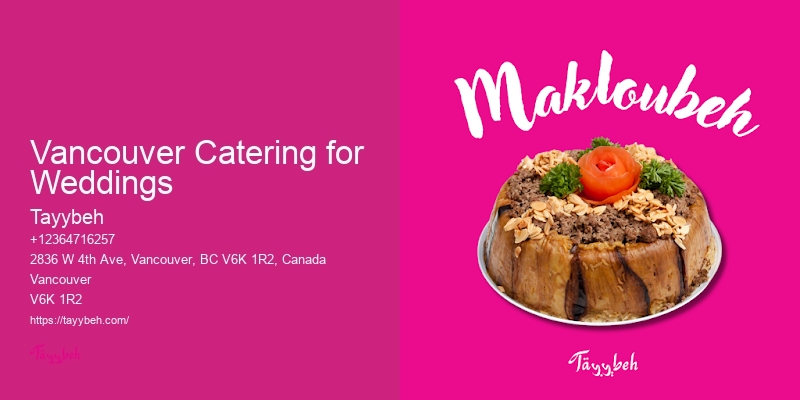 Vancouver Catering for Weddings Halal Catering for Weddings