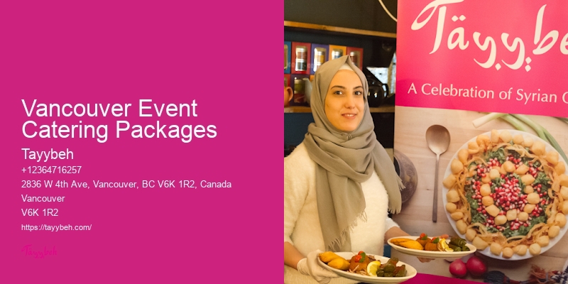 Local Brunch Catering Companies Vancouver Event Catering Packages