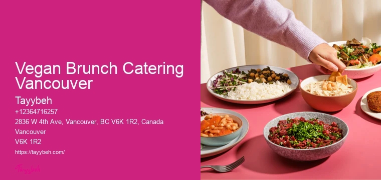 Italian Catering Vegan Brunch Catering Vancouver