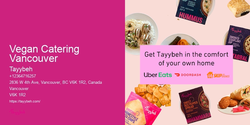 Vegan Catering Vancouver Wedding Caterers