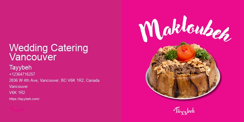Outdoor Buffet Catering Wedding Catering Vancouver