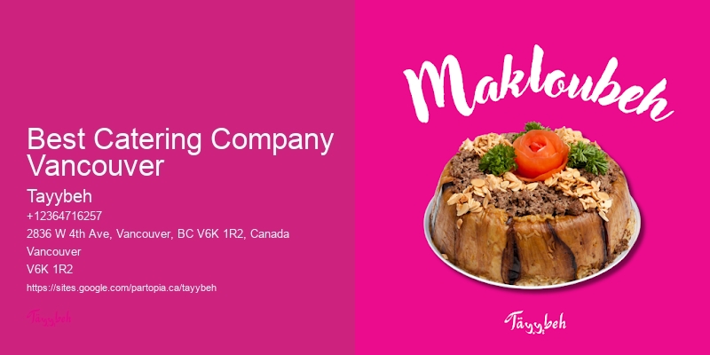 Best Catering Company Vancouver Social Event Catering