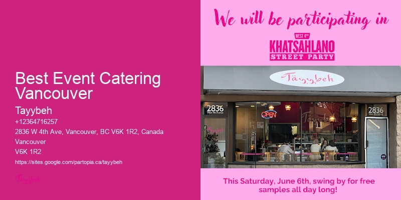 Best Event Catering Vancouver Corporate Breakfast Catering