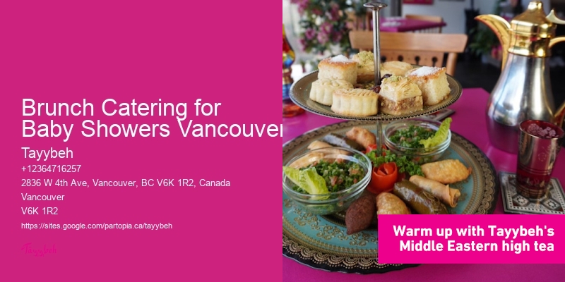 Brunch Catering for Baby Showers Vancouver