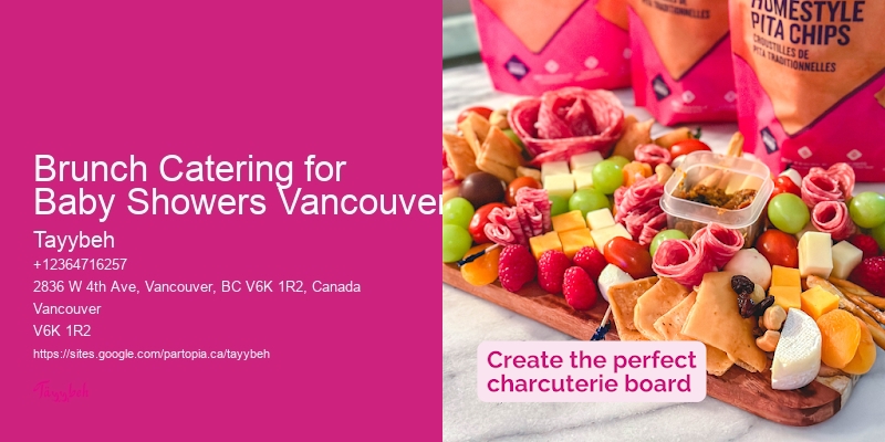 Party Catering Brunch Catering for Baby Showers Vancouver
