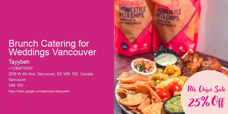 High-End Catering for Events Brunch Catering for Weddings Vancouver
