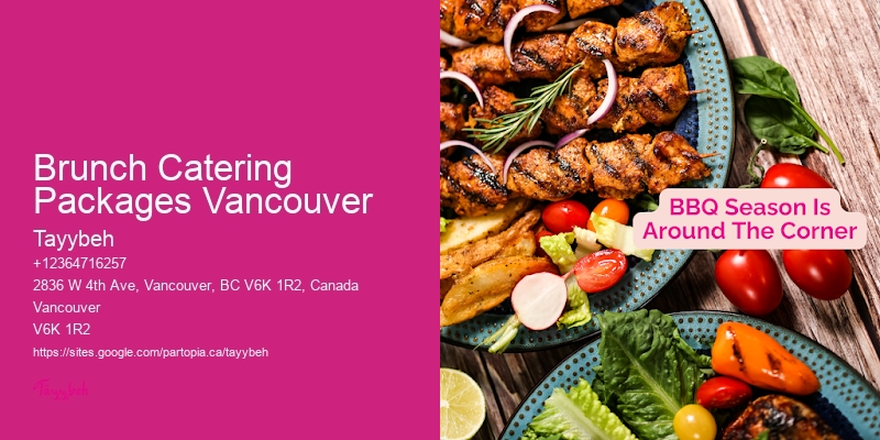 Brunch Catering Packages Vancouver Party Catering Services