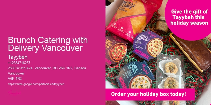 Catering For Business Meetings Brunch Catering with Delivery Vancouver
