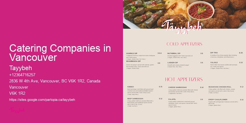 Lunch Box Catering Catering Companies in Vancouver