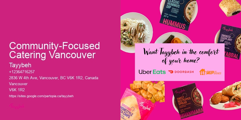Caterer Community-Focused Catering Vancouver