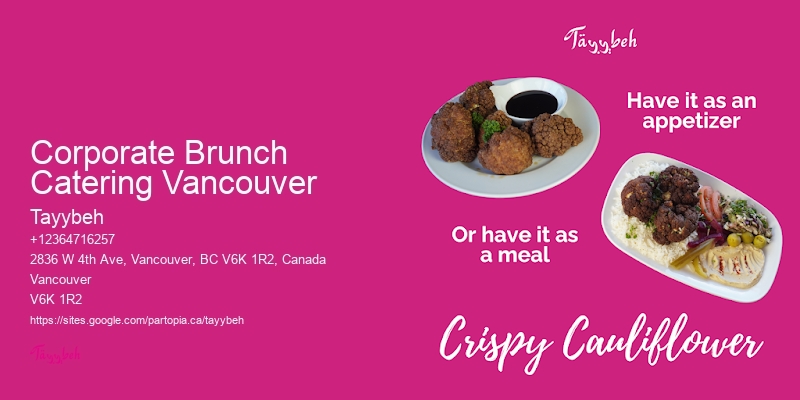 Catering For Special Events Corporate Brunch Catering Vancouver