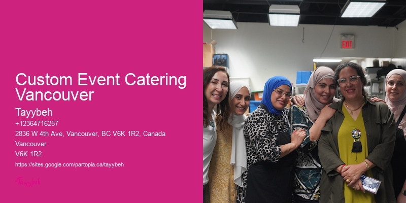 Custom Event Catering Vancouver