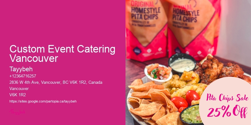 Custom Menus Catering Custom Event Catering Vancouver