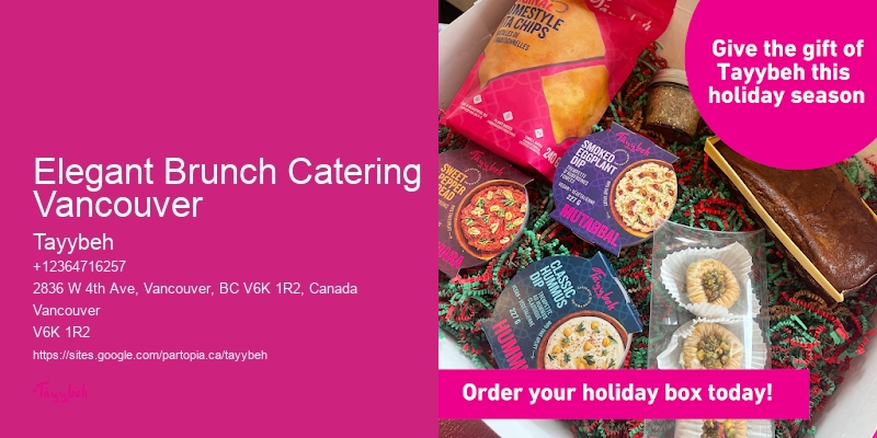 Elegant Brunch Catering Vancouver