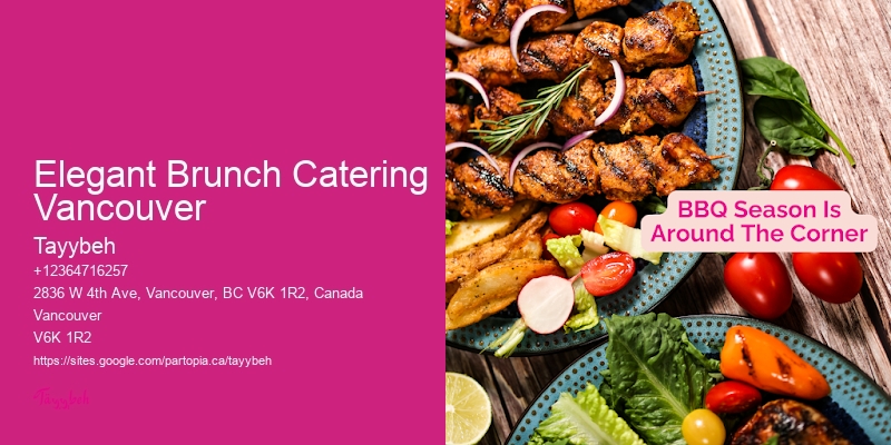 Vegan Event Catering Elegant Brunch Catering Vancouver