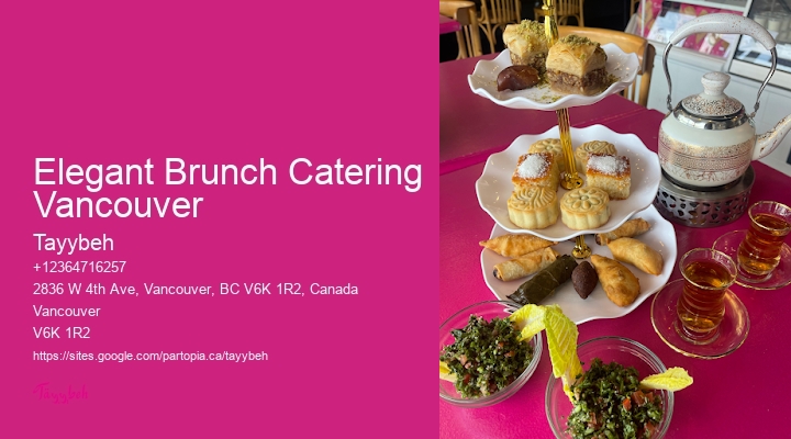 Gluten-Free Breakfast Catering Elegant Brunch Catering Vancouver