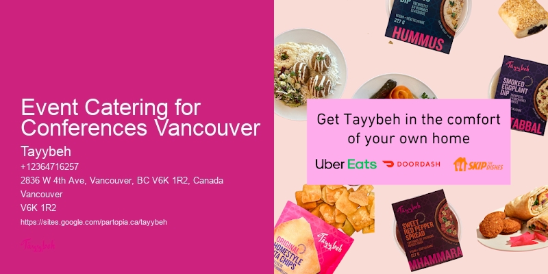 Tea Catering Services Event Catering for Conferences Vancouver