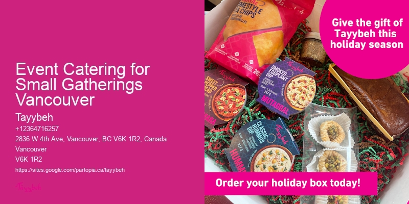 Event Catering for Small Gatherings Vancouver