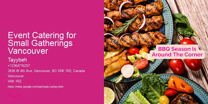 Event Catering for Small Gatherings Vancouver Caterers with Dietary Options