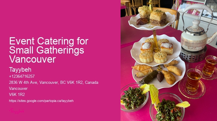 Event Catering for Small Gatherings Vancouver Corporate Event Catering
