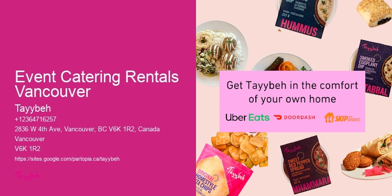 Event Catering Rentals Vancouver