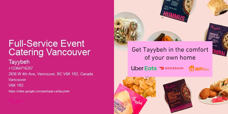 Full-Service Event Catering Vancouver