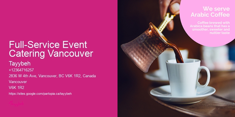 Middle Eastern Catering Company Full-Service Event Catering Vancouver