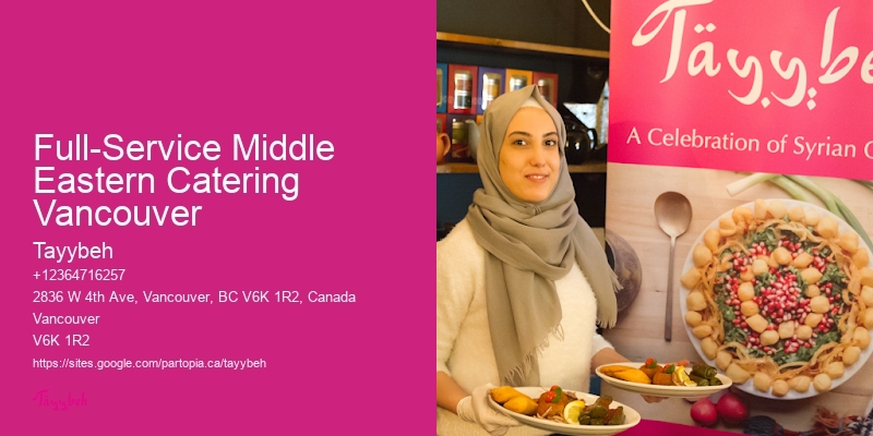 Catering For Team Events Full-Service Middle Eastern Catering Vancouver