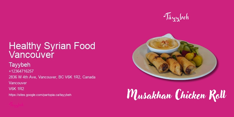 Customizable Buffet Catering Healthy Syrian Food Vancouver