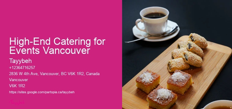 Tayybeh Social Enterprise High-End Catering for Events Vancouver