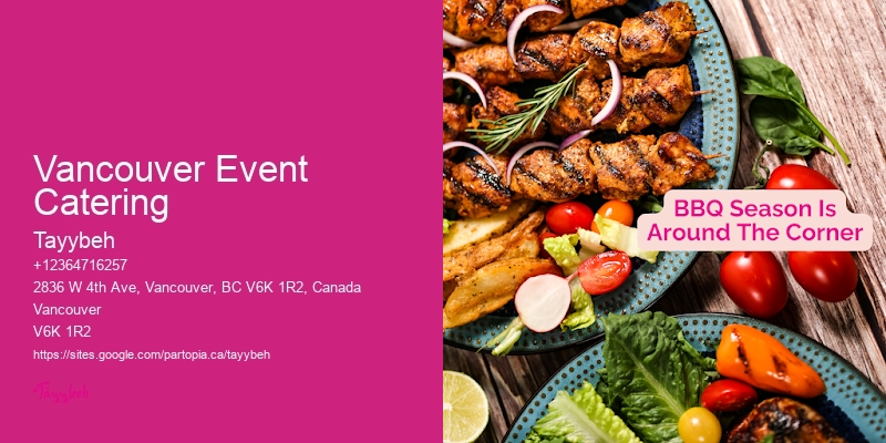 Luxury Event Catering Vancouver Event Catering