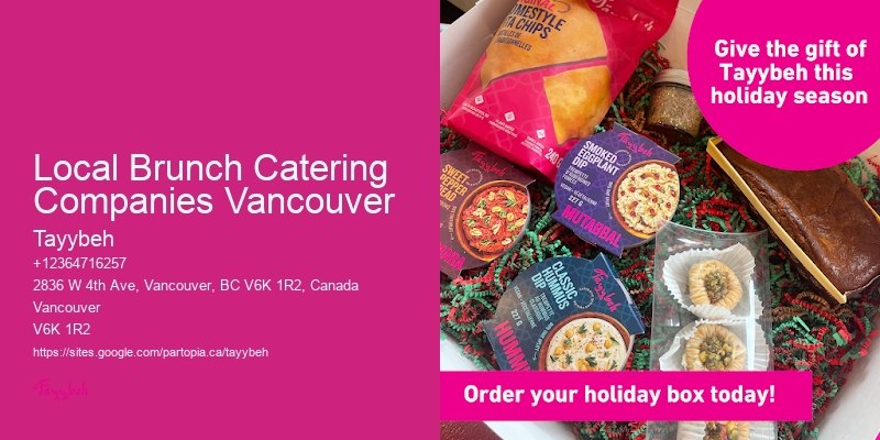 Local Brunch Catering Companies Vancouver