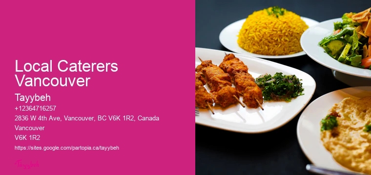 Delicious Syrian Dishes Local Caterers Vancouver