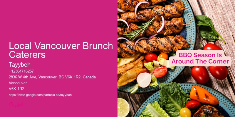 Pastry Catering Local Vancouver Brunch Caterers