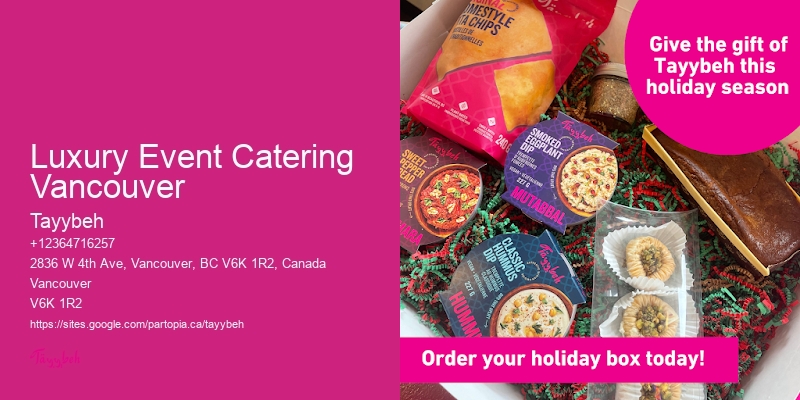Luxury Event Catering Vancouver