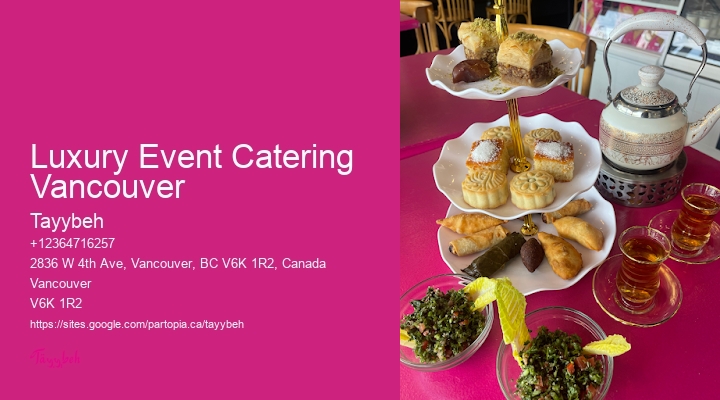 Eco-Friendly Wedding Catering Luxury Event Catering Vancouver