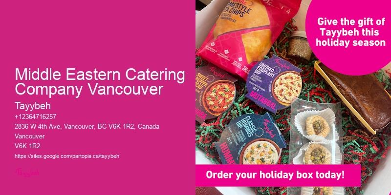 Middle Eastern Catering Company Vancouver