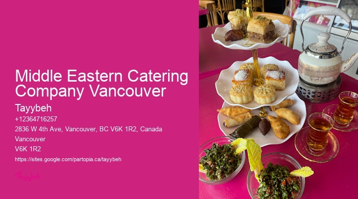 Professional Catering Services Middle Eastern Catering Company Vancouver